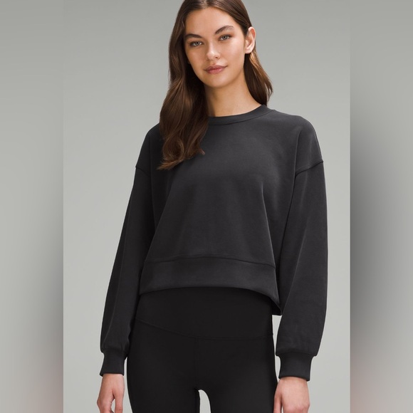 Lululemon Softstreme Perfectly Oversized Cropped Crew - Picture 1 of 5
